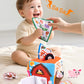 Soft Plush Baby Tissue Box Toys Animals Farm with Sound Montessori Toys Early Education Sensory Toy Boy Girl Infant Newborn Gift