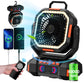 Rechargeable Portable camping Fan 40000mah 720° Rotating Hanging Fan Night Light Air Cooler Outdoor Camping Tent fans ventilador