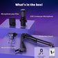 Pupgsis Gaming Microphone, USB Condenser Mic for PC, PS4/5 and Mac,Noise Cancellation Computer Mic with Mute, Reverb, Monitoring