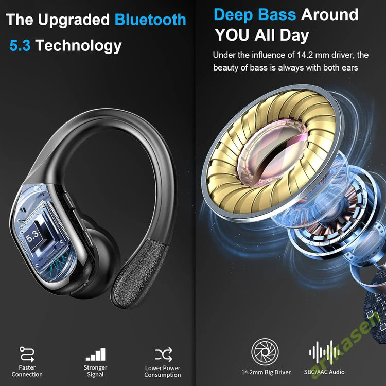arikasen 75Hrs Bluetooth 5.3 Earphones - ElectronAge