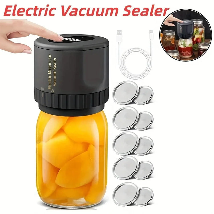 SealMaster Pro Kit Electric Mason Jar Vacuum Sealer Kit - ElectronAge