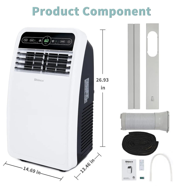 Shinco 8,000 BTU Portable Air Conditioner - ElectronAge