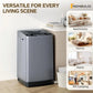 1.06 Cu.Ft. Portable Washing Machine 7.7LBS Full-Automatic Laundry Washer with Stainless Steel Drum 10 Wash Cycles Auto-Balance