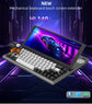 12.3inch Touchscreen Gaming Mechanical Keyboard 68 Keys USB Compact Portable Split Screen Keyboard for Windows Mac Android
