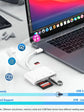 5-in-1 USB 3.0 Lightning Type C SD TF Card Reader Adapter for iPhone iPad MacBook Samsung Android Cameras Other Devices