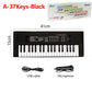 37 Keys Kids Electronic Piano with Microphone Educational Toys Musical Instrument for Kids Toddlers Boys Girls Birthday Gift