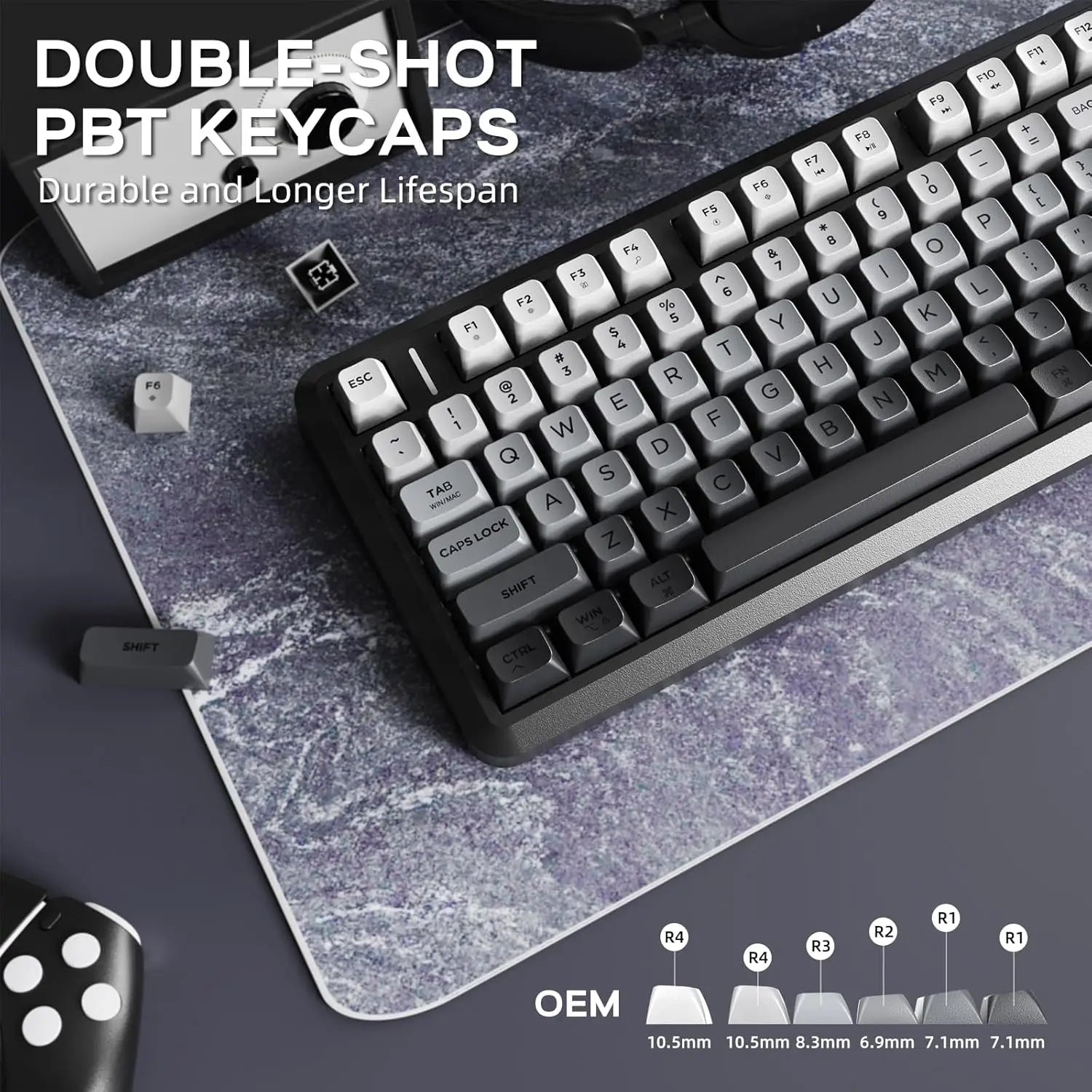 ATTACK SHARK M75 Wireless Membrane Gaming Keyboard - ElectronAge