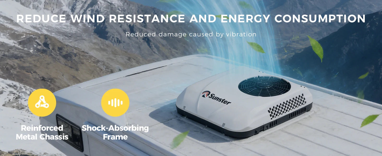 RV Rooftop Parking Air Conditioner 12V/24V DC - ElectronAge