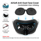 Transnovo for Meta Quest 3 7 in 1 Full Protection Kit Silicone Shell Thumbstick Caps & Sweat Proof Eye Pad Black Waterproof Case