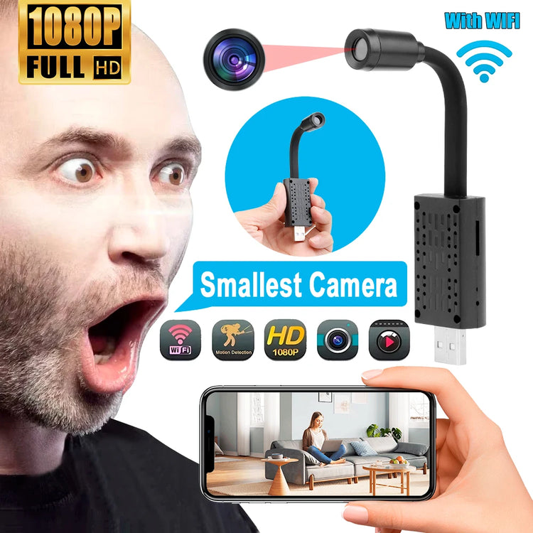 EOENKK Mini Camera HD 1080P WiFi Camcorder - ElectronAge