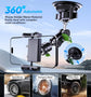 Universal Metal Car Phone Mount, 360° Rotation for Windshield/Dashboard