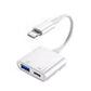 2-in-1 Lightning Type C OTG AdapterFor iPhone16 15 14 13 ProMax ipad To USB Cable 3.0 Converter For MouseKeyboardCameraCardReade