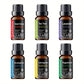7-Color Wood Grain Diffuser 500ml | Essential Oil Humidifier with Remote Control, Auto Shut-Off &  6 Aromatherapy Oils