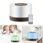 Stylish Wood Grain Diffuser Set - 16.91oz Cool Mist Humidifier with Remote, 7 LED Colors & 6 Essent