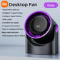 Xiaomi Smart Electric Fan 100 Level Bladeless Fan Portable Small Usb Charge Silent Desktop High-speed Circulating Cooling Fan