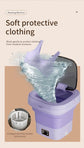 9L Foldable Washing Machine With LCD Display Spin Dryer Automatic Mini Underwear Sock Centrifuge Portable Mini Washing Machine