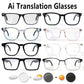 Smart glasses, app translation, color-changing lenses, high-definition voice calls, Hi-Fi music quality, open-ear audio glasses.
