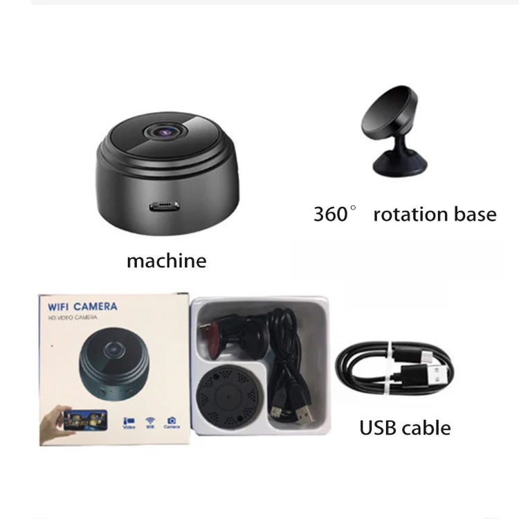 Mini A9 WiFi 1080P HD Security Camera Wireless Monitoring Security - ElectronAge