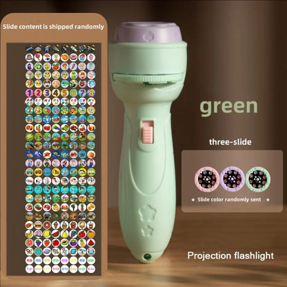 Projector flashlight Early education educational development toy children&