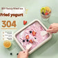 Rolled Ice Cream Maker Stainless Steel Pan With 2 Scrapers Multifunctional Cold Sweet Fried Food Plate Household Ice Cream Maker