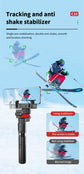 Roreta 360° Rotation Automatic face following Shooting Gimbal Stabilizer Selfie Stick Tripod For iPhone Smartphone Live holder