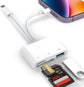 5-in-1 USB 3.0 Lightning Type C SD TF Card Reader Adapter for iPhone iPad MacBook Samsung Android Cameras Other Devices