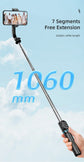 W&O C01 Telescopic Selfie Stick Tripod Monopod Stand Mobile Phone Support Wireless Gimbal Stabilizer For iPhone Android Holder