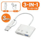5-in-1 USB 3.0 Lightning Type C SD TF Card Reader Adapter for iPhone iPad MacBook Samsung Android Cameras Other Devices