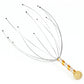 1PC Octopus Head Massager Stainless Steel Engraved Head Relaxer Brain Massage Claw Scalp Scratcher Itch Reliever Random Color