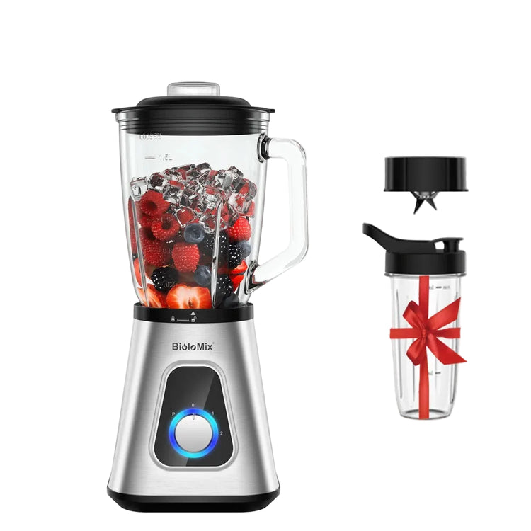 BioloMix 1300W Smoothie Blender with 1.5L Glass Jar - ElectronAge