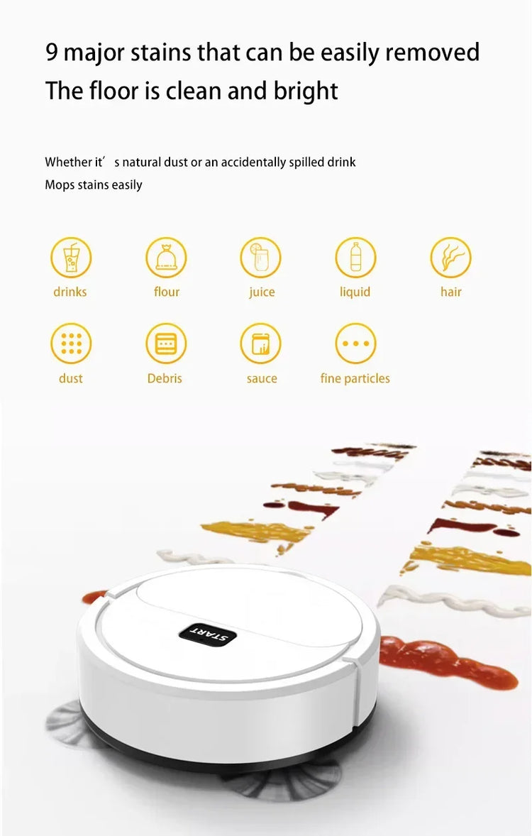 XMSJ Smart Sweeping Robot Mini Silent Vacuum Cleaner - ElectronAge
