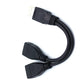 1 Male to 2 Female Extension Cord  USB 2.0 Splitter Y Cable Power Adapter Converter for PC Car Data Transmission Charging