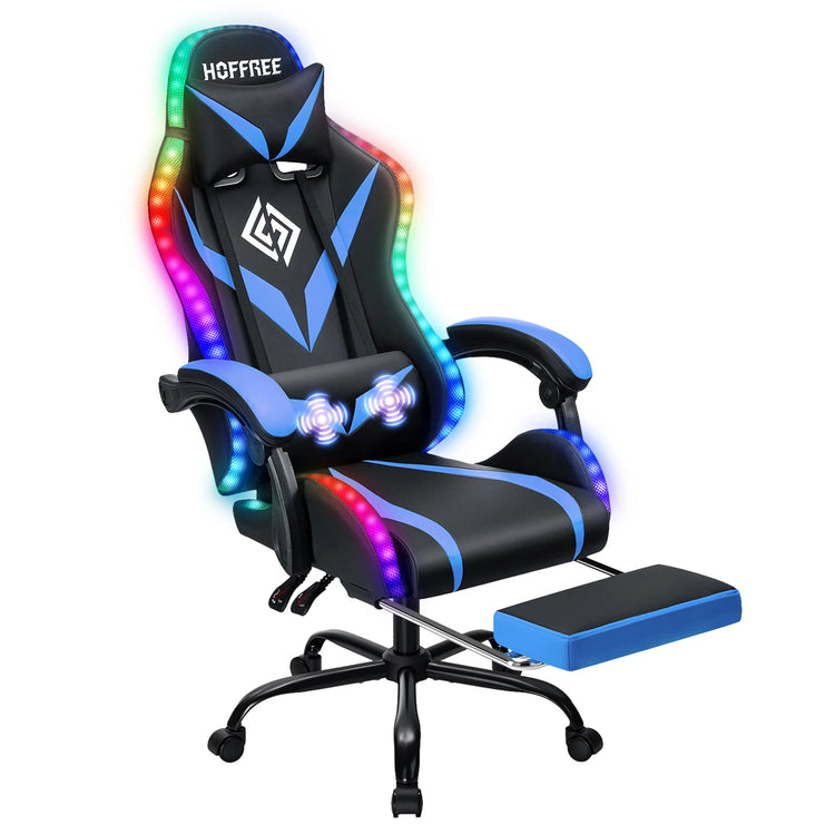 350LBS Gaming Chair with LED RGB Lights - ElectronAge