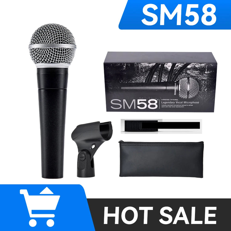 SM58 Dynamic Handheld Microphone Capture Crystal-Clear Vocals - ElectronAge