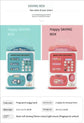 Banknote fingerprint deposit box Electronic ATM Coin deposit box Cash safe Large space bank Children&