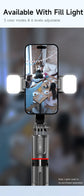 Roreta Selfie Stick Tripod Extendable With light Wireless Bluetooth Remote Portable Smartphone Stand Mount For iOS Android Phone
