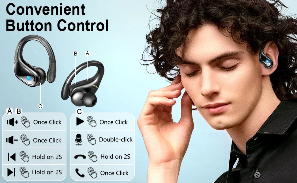 arikasen 75Hrs Bluetooth 5.3 Earphones - ElectronAge