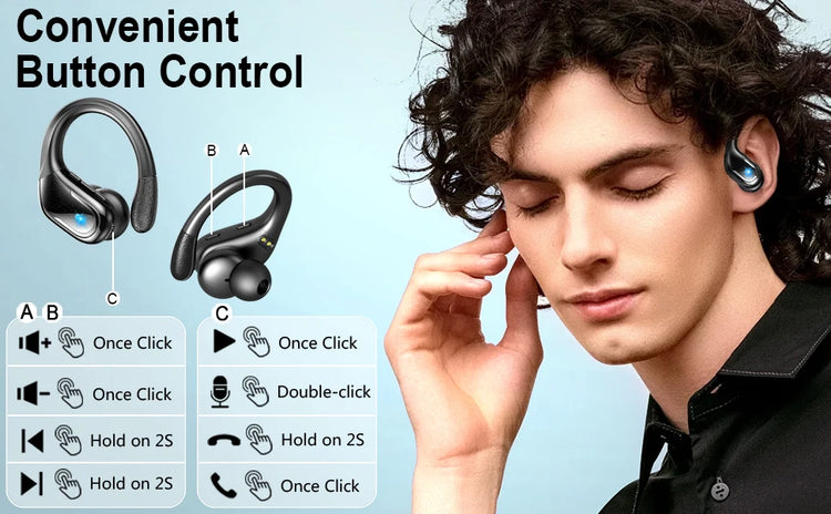 arikasen 75Hrs Bluetooth 5.3 Earphones - ElectronAge