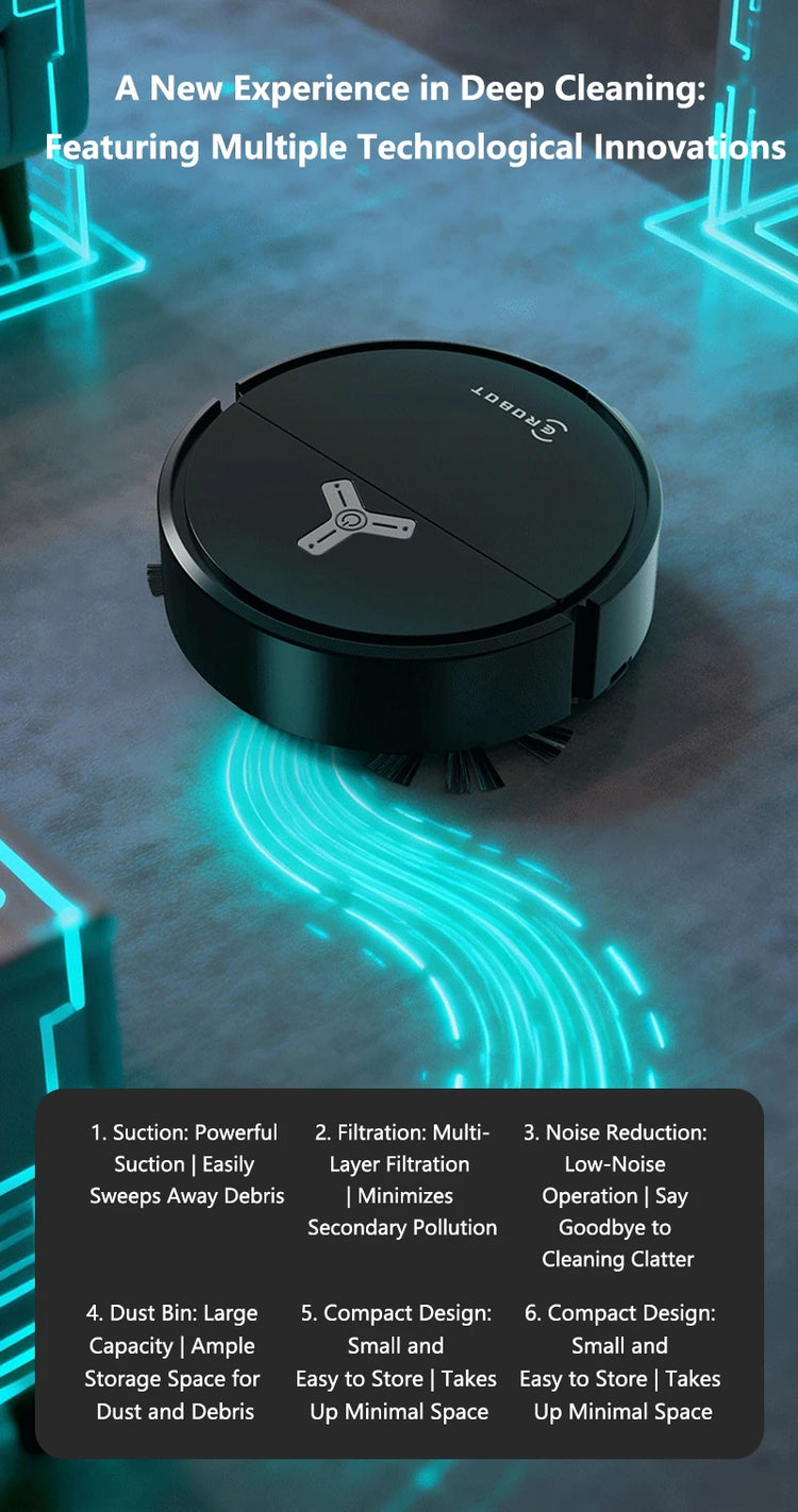 Lenovo Mini Sweeping Machine Smart Vacuum Cleaner - ElectronAge