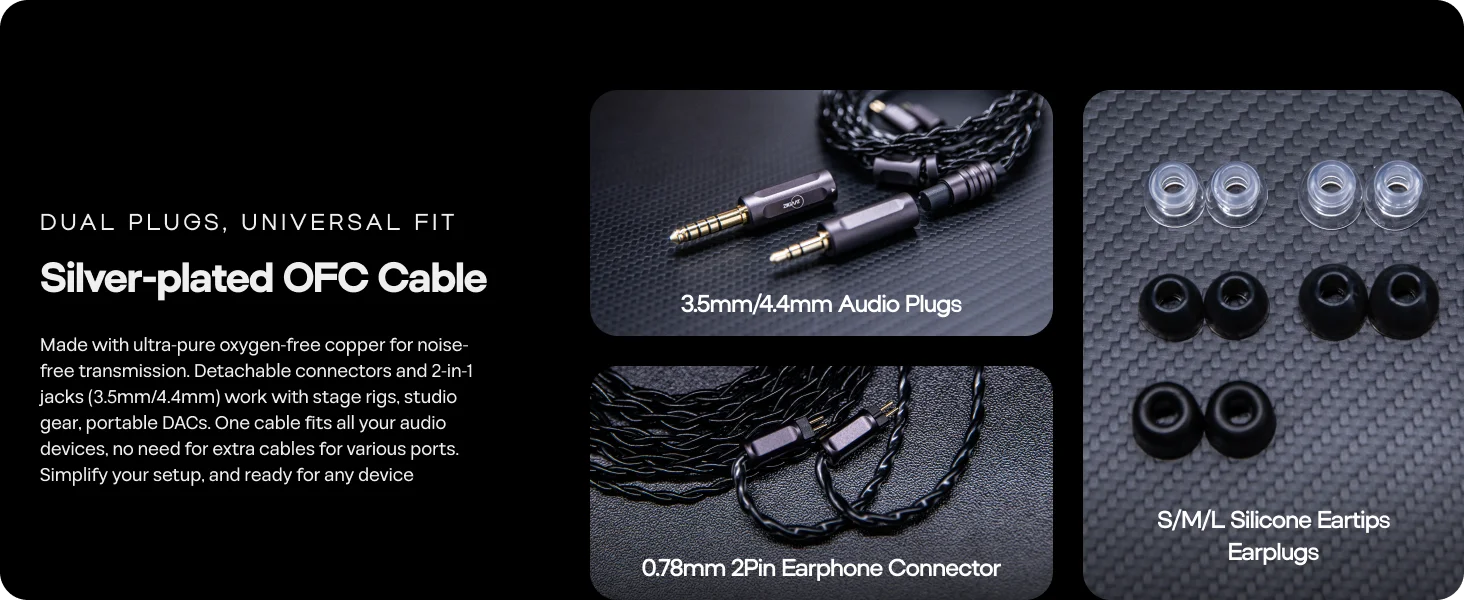ZiiGaat Horizon Tribrid IEM Earphones - ElectronAge