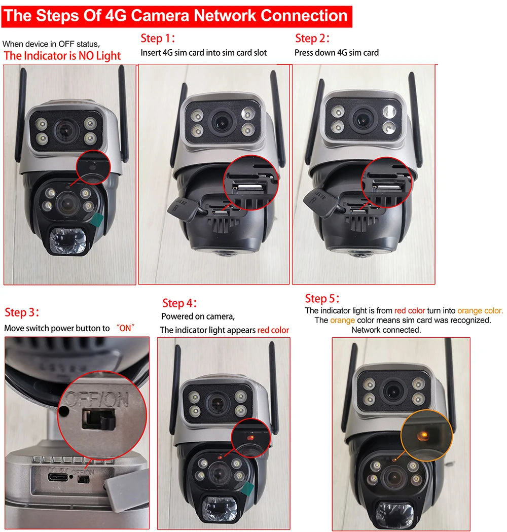 V380 Dual Lens 4G Camera - ElectronAge