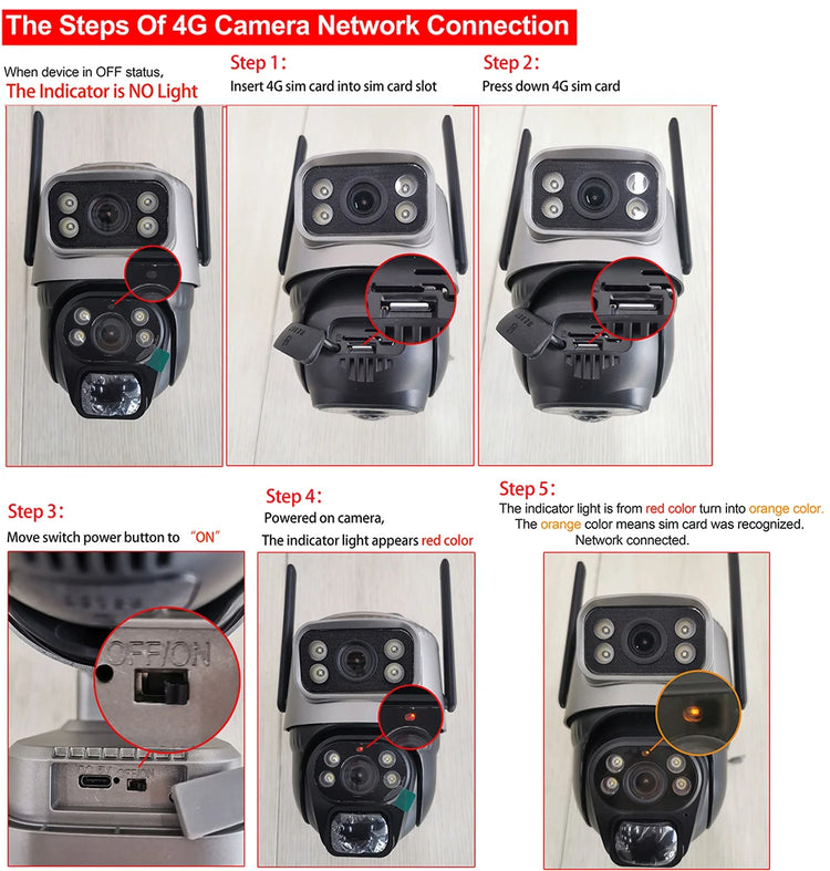 V380 Dual Lens 4G Camera - ElectronAge