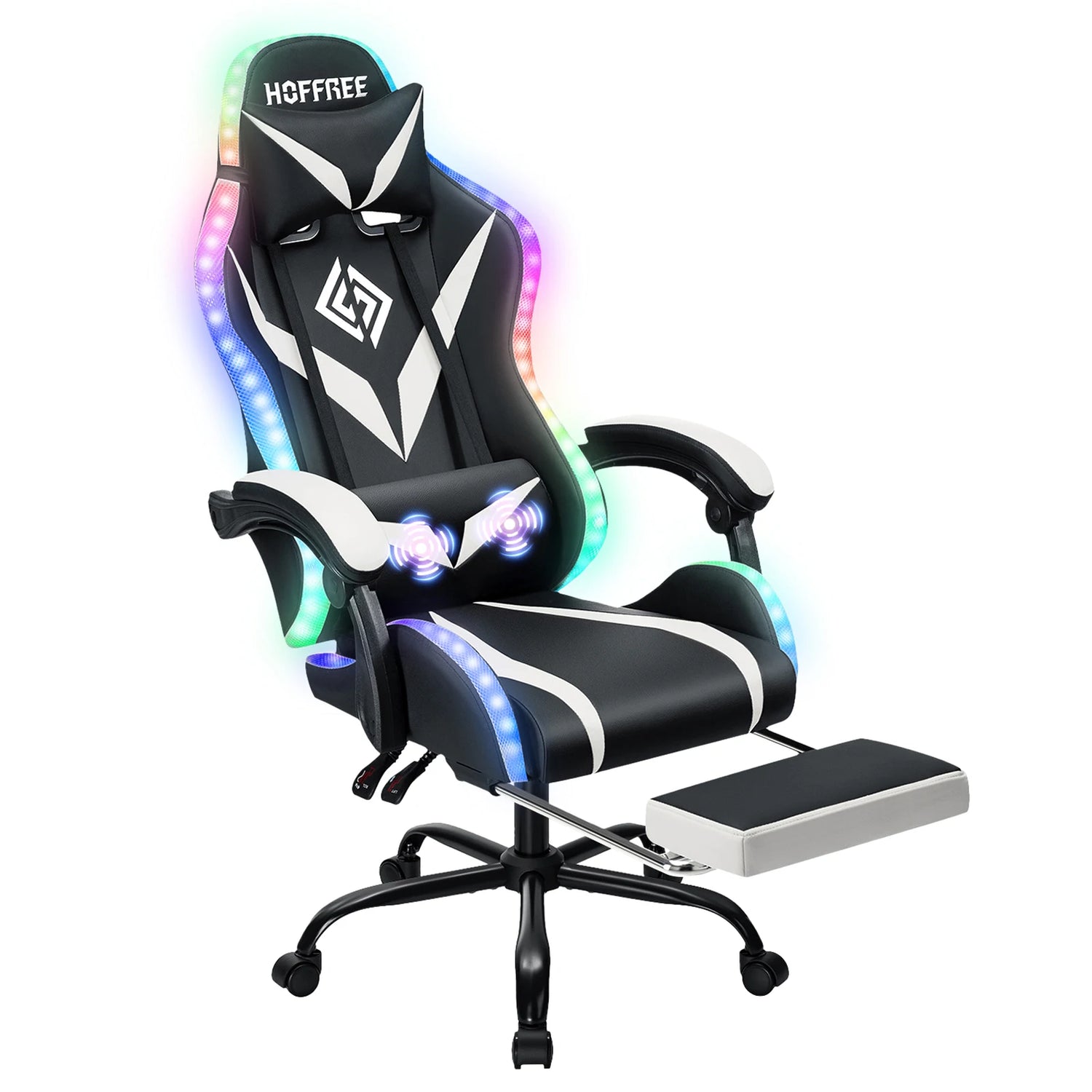 350LBS Gaming Chair with LED RGB Lights - ElectronAge