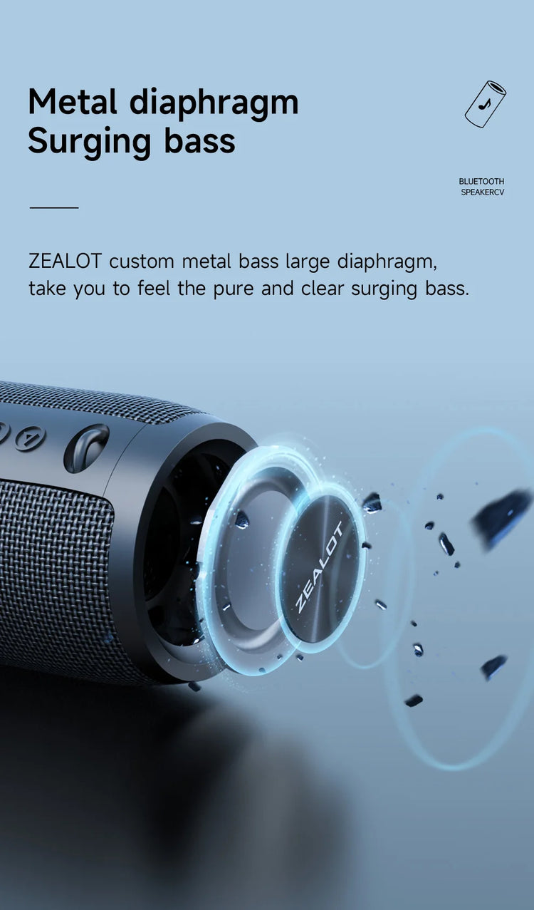 ZEALOT-S51PRO 40W High-power Bluetooth Speaker - ElectronAge