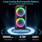 T27 Wireless Bluetooth Speaker, Karaoke Machine with 2 Microphone, Home Karaoke Party Speaker with Led Light