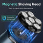 Solimpia Head Shavers for Bald Men - High-Speed 6D Magnetic Electric Razor for Fast Shaving, Hypoallergenic Shaving Razor