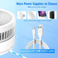 7200mAh Telescopic Foldable Fan Wireless USB Rechargeable Battery Low Noise Fan Height Adjustable Outdoor Portable Small Fans