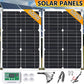 1200W Solar Panel Charger with 100A Controller Dual USB 12V Battery Charging System for Outdoor Camping Car Yacht RV Hiking