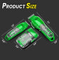 Professional Hair Clipper Trimmer Kit for Men with Travel Case, Rechargeable, LED Display, Green
