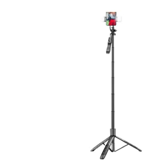 Wireless Selfie Stick Tripod Foldable Handheld Monopod for Action Cameras Smartphones Green